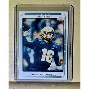 Aidan O'Connell 2023 SAGE NFL Artistry Football #6 Card